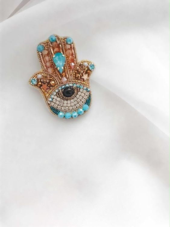 Crystal & Stone Work - Mirror & crystal embroidery 10