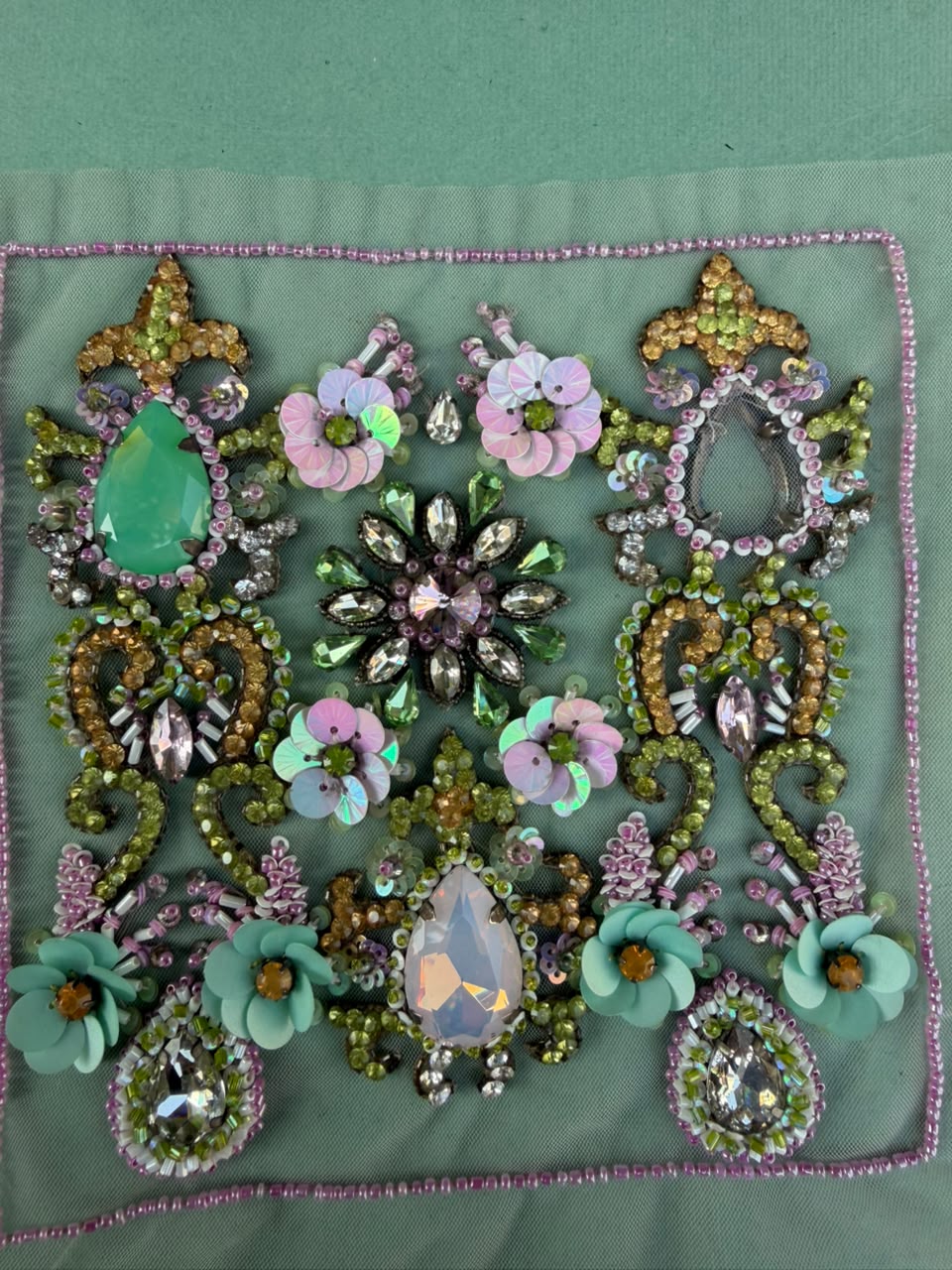 Crystal & Stone Work - Delicate zircon overlay 11