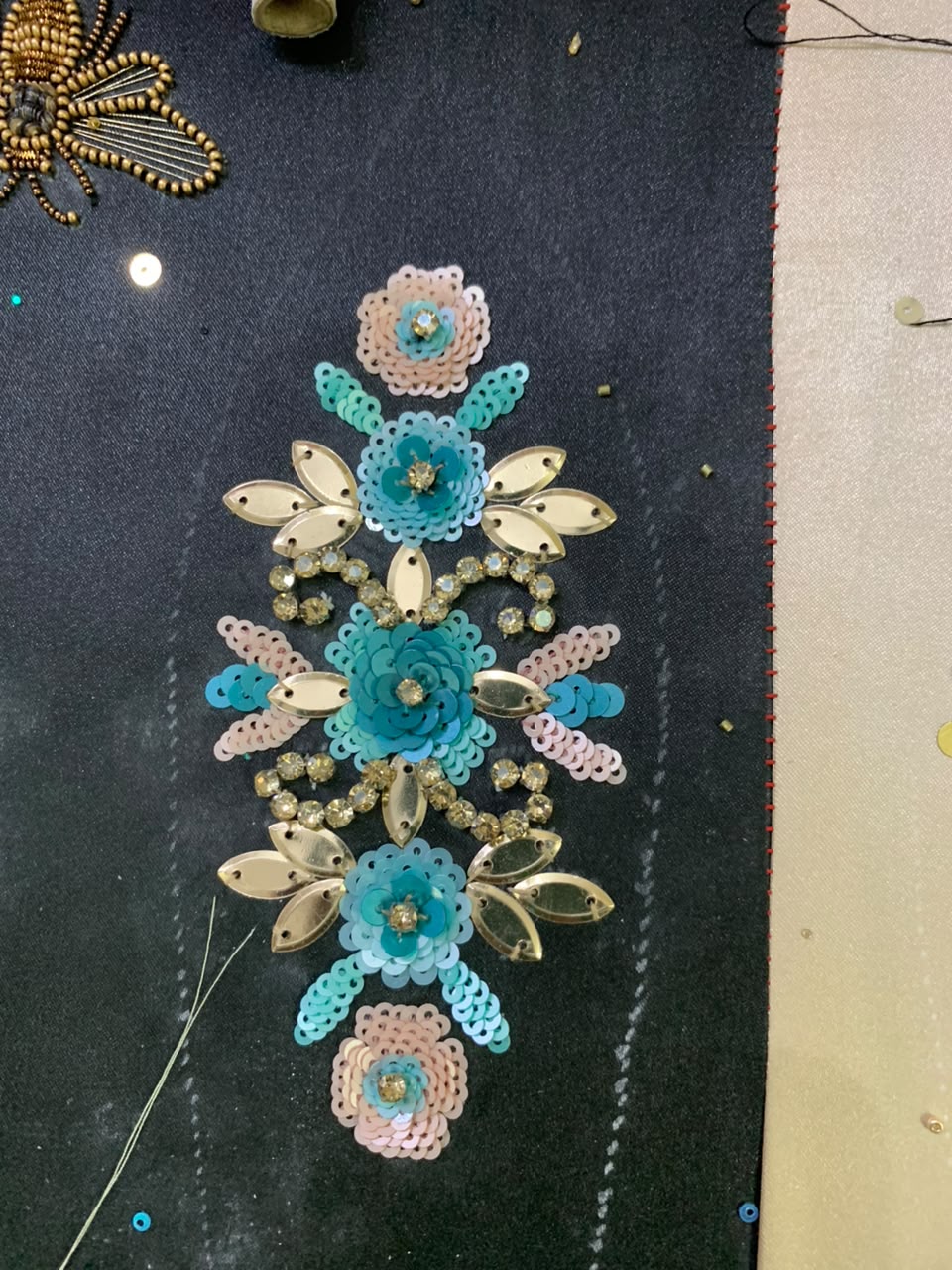 Zardozi embroidery - artisan crafted