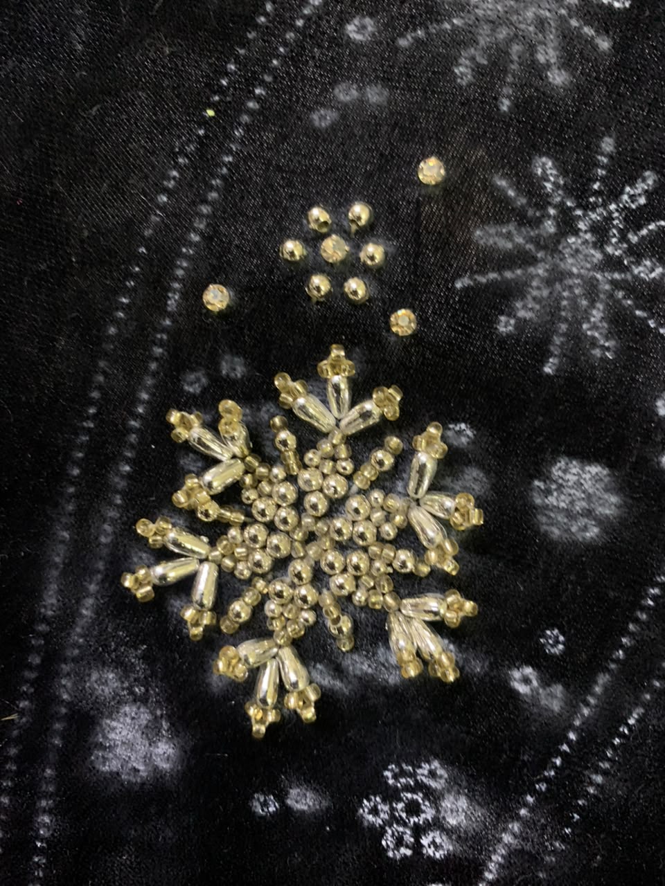 Zardozi embroidery - gold threadwork
