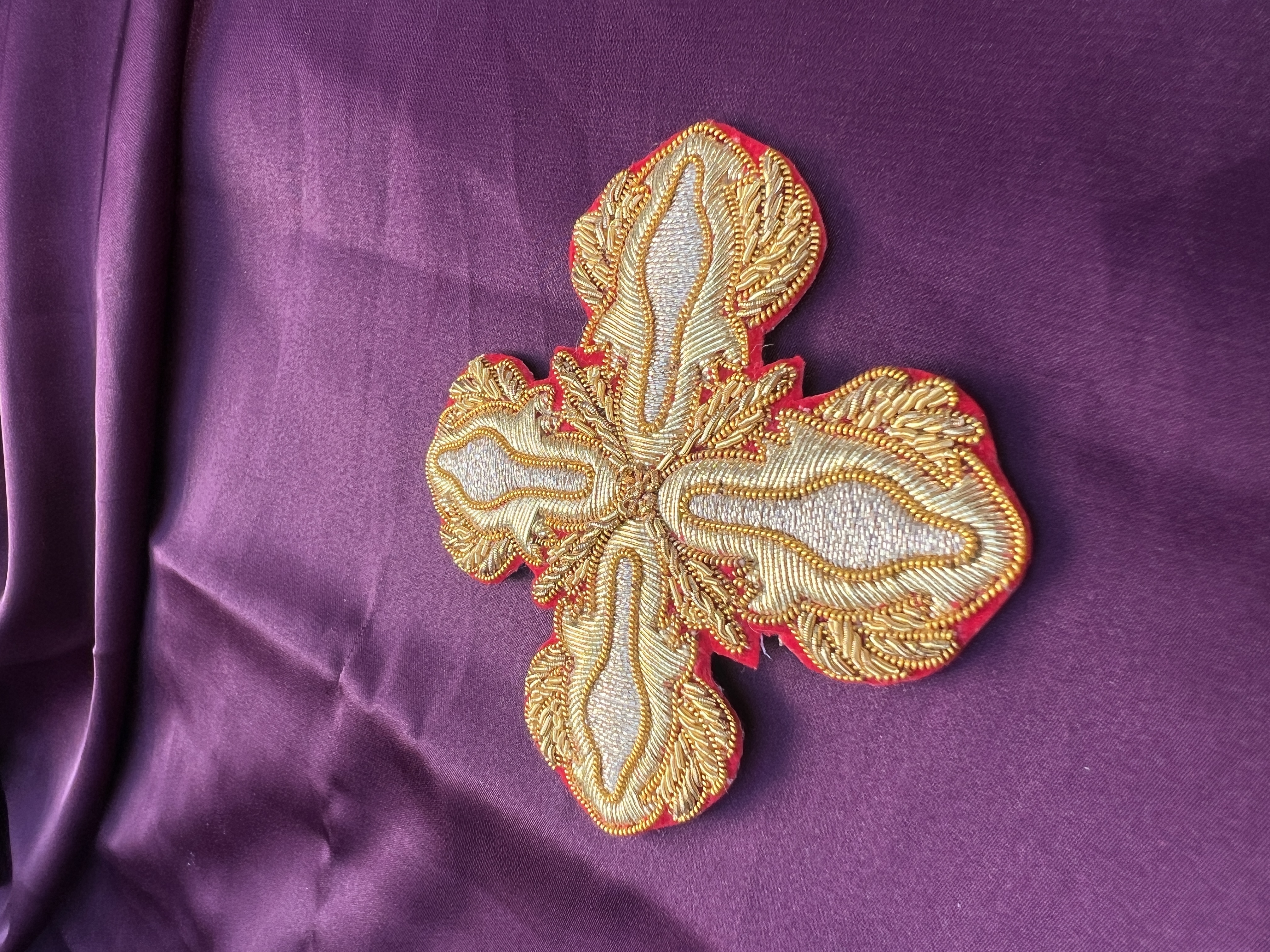 Zardozi embellishment on couture fabric